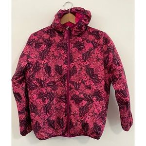 The North Face Barbie Pink Reversible Butterfly Jacket Girls Size Large …